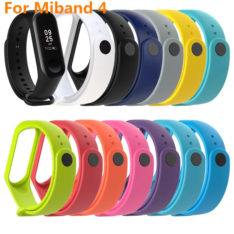 Для Xiaomi MI Band 4 Ремешок Браслет Miband замена силиконовый ремешок на запястье +