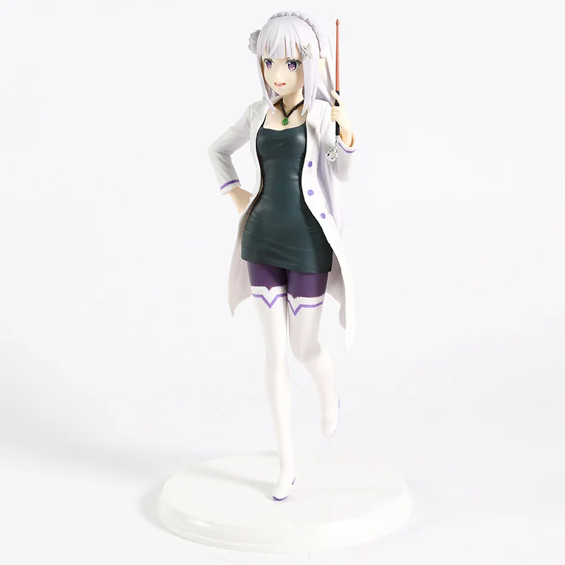 Re: жизнь в другом мире от Zero Emilia Action Figure 1/7 scale painted figure High School Teacher Ver. Emilia ПВХ фигурка