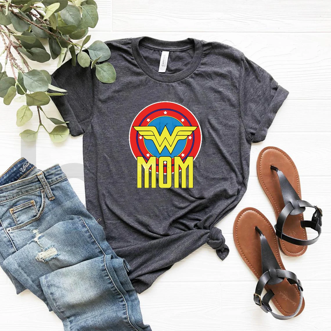 Wonder Mom T-shirt Superhero Inspired 