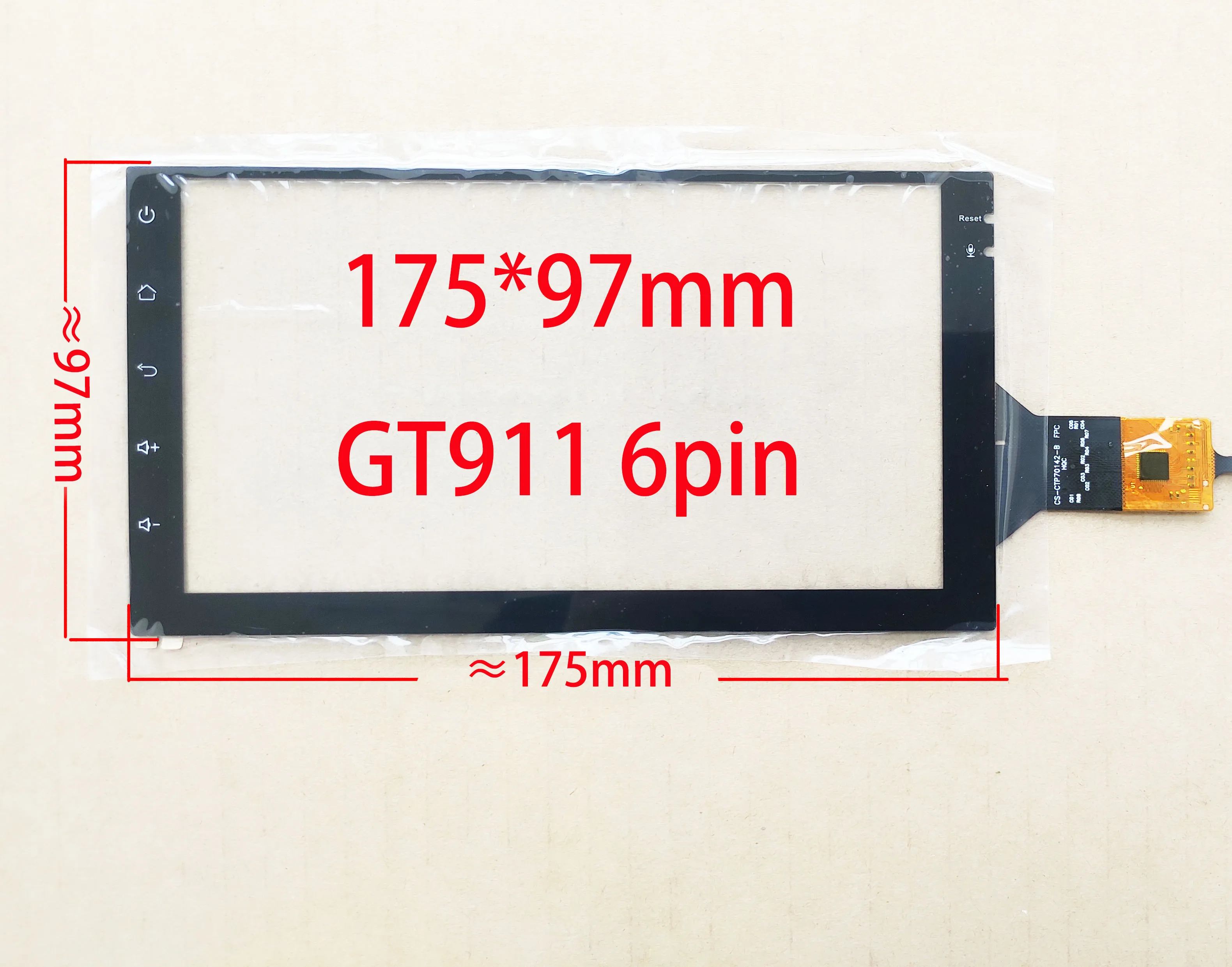 Sensores de Tela Sensível ao Toque com Digitalizadores 174x100 mm 6pin Gt615 Lxh820150-fpc Lxh-tpc0037677-v3 h Lxh-tpc00130021-v5 Xdx Pol - Imagem 3