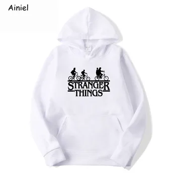

Hoodie Stranger Things 3 Sweatshirt Nancy Dustin Hoodie Sweatshirt Letter Printed Men Hip Hop Hooded Tracksuit Hoody Pullovers