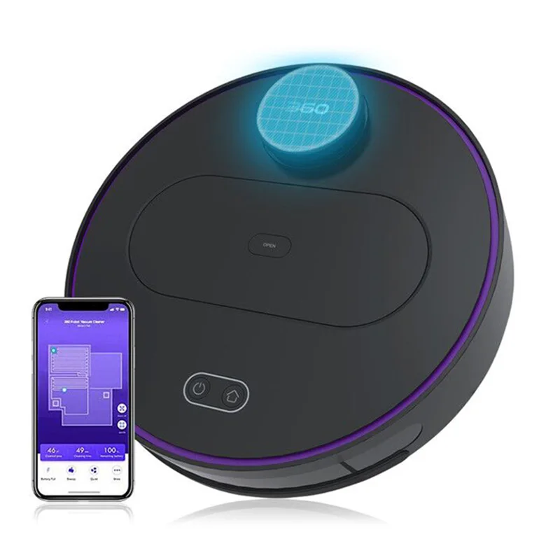

360 S6 Robotic Vacuum Cleaner Automatic Remote Control Cleaning Robot Smart Sweeping Robot For Home Vacuum Cleaner