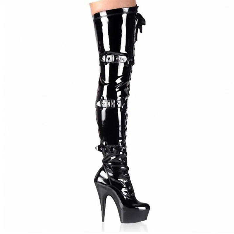 BBZAI/высококачественные женские ботинки на шнуровке, 15 см, Bottes genoux, женские осенние модные туфли-лодочки из мягкой кожи на тонком каблуке 35-46