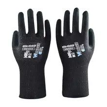 Садовые перчатки, уровень 3, HPPE, стекловолоконная пена, Nirile, ладонь, континг, устойчивые к порезам, устойчивые рабочие перчатки, 13 калибр