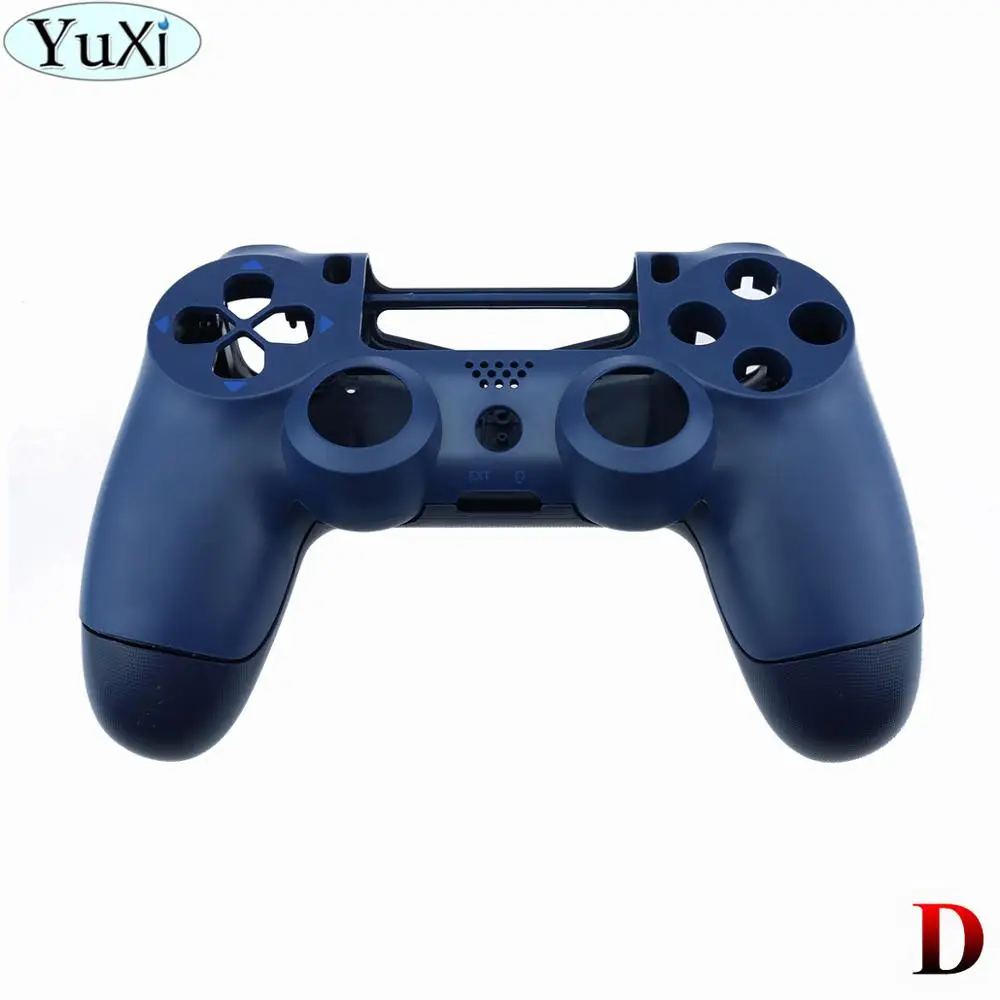 D YuXi для sony для PS4 Pro тонкий контроллер пластик JDS 040 JDM-040 чехол Передняя Задняя крышка корпус с кнопками мод комплект - Цвет: D