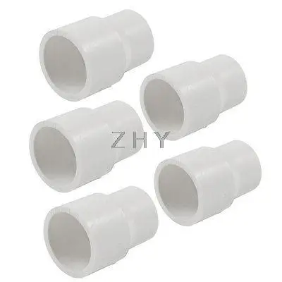 

25mm x 20mm Straight PVC Water Hose Connector Adapters 5 Pcs