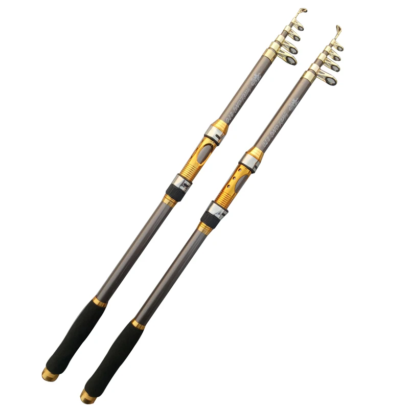 Professional Carbon Fiber Telescopic Fishing Rod For Travel Sea Spinning Pole 