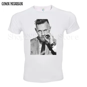 

Summer Conor McGregor UFC KFC Colonel Harland Sanders Creative Design Printed Short Sleeve T Shirt Men Tees Funny T-Shirt
