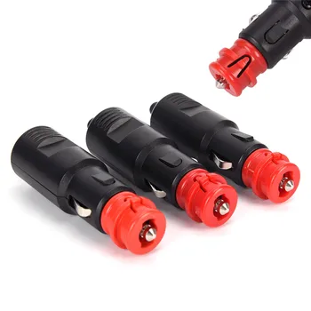 

Universal 12V-24V Car Cigarette Lighter Plug Socket Power Plug Connection Male Adaptor Connectors