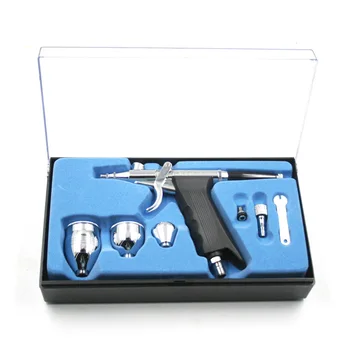 

Professional Double Action Pistol Trigger Airbrush Set with 3 Cups for Art Painting Tattoo Manicure Spray Model Air Brush Nail T