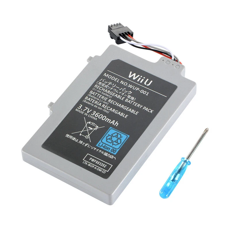 

3.7V 3600mAh Battery Pack for Nintendo Wii U Gamepad Electric Rechargeable Li-ion Replacement Power Tool