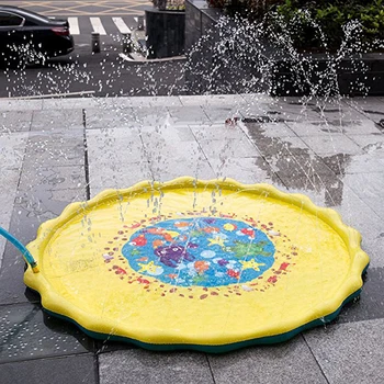 

outdoor squirt splash water spray mat for toddlers simple Playing in the water Summer baby wading kiddie squirt water fun pool