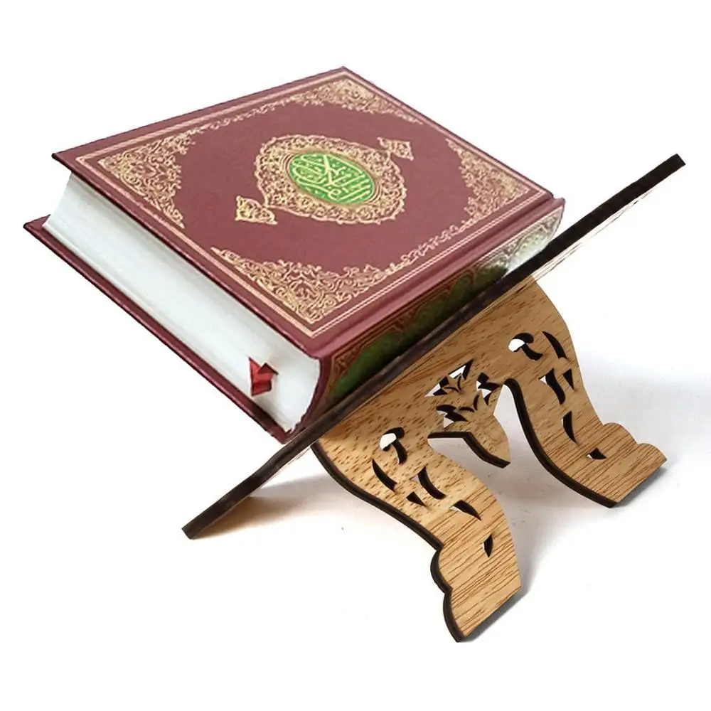 Деревянная полка для книг Eid al Fitr ислам ИС Библия рамка Коран Священный подставка