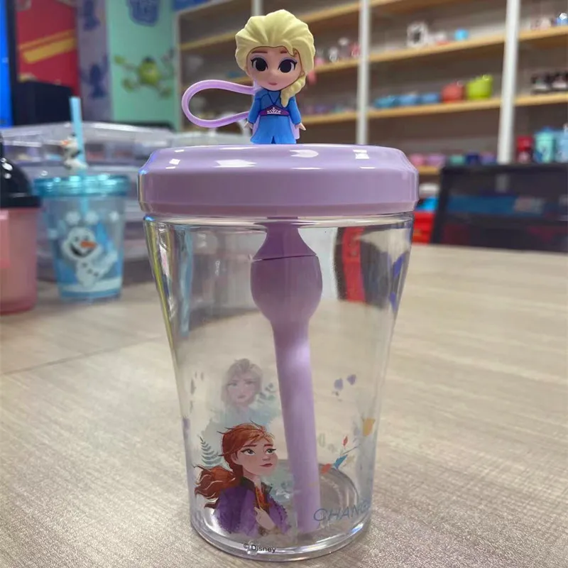 Kids Disney Princess Elsa Mermaid Sippy Cup for Girls Cute Cartoon Pixar  McQueen Mickey Mouse Adult Sippy Cup 3D Cup with Straw - AliExpress