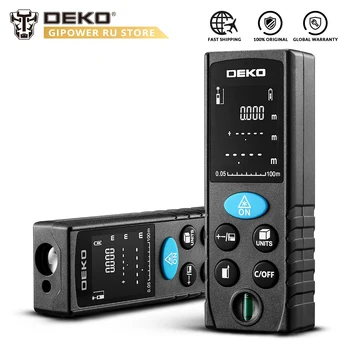 

DEKO LRD110 Handheld Laser Distance Meter 50M 70M 100M Mini Laser Rangefinder Laser Tape Range Finder Diastimeter Measure