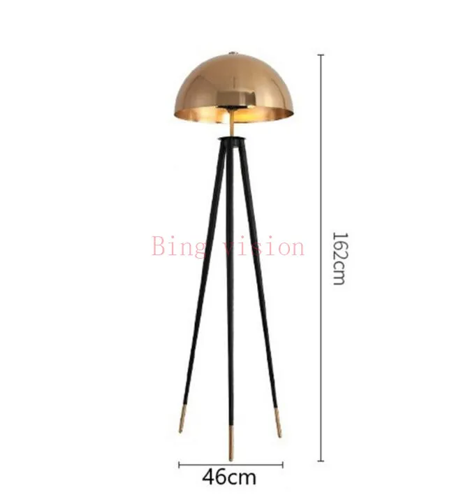 Floor lamps Постмодерн, дизайнерский торшер, металлическая Гальваническая Грибная головка, для дома, Decco, стоячие лампы для гостиной, спальни, прикроватная лампа - Цвет абажура: Floor lamps