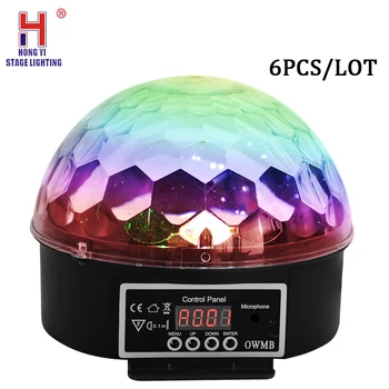 

Stage Lighting Effect Magic Ball Remote Sound Control Light Music For Xmas Party