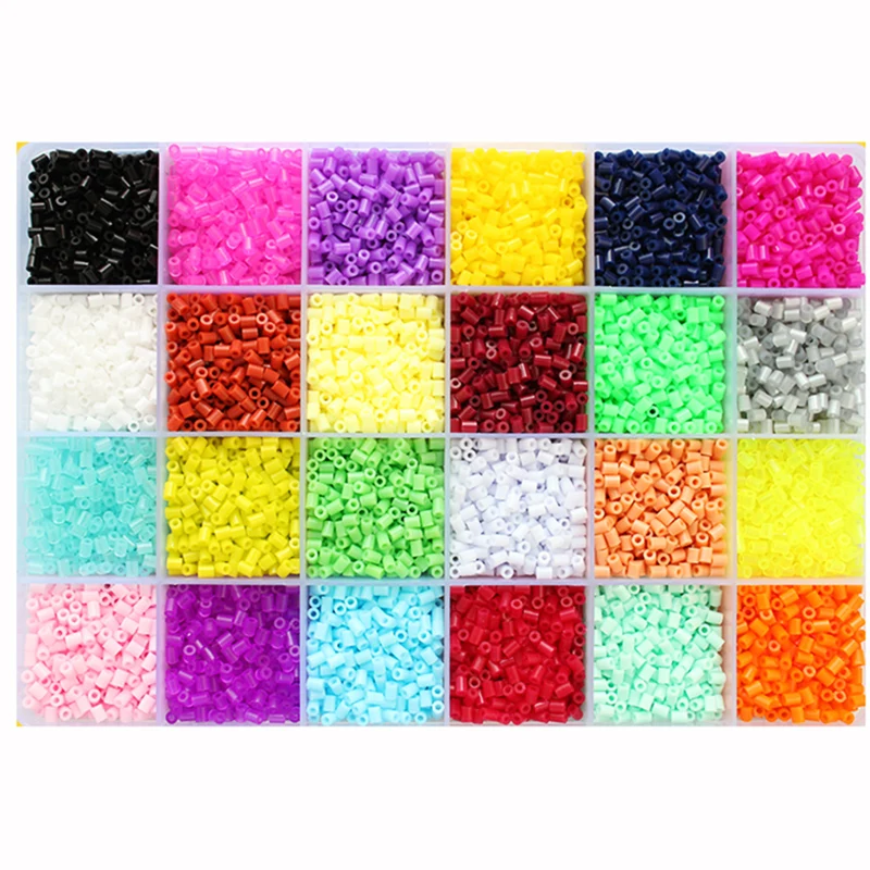 2.6mm Hama Beads 72 Colors Iron beads diy toy perler  Iron beads Kit Beads Education Toy Fuse Bead Jigsaw Puzzle 3D For Children 6