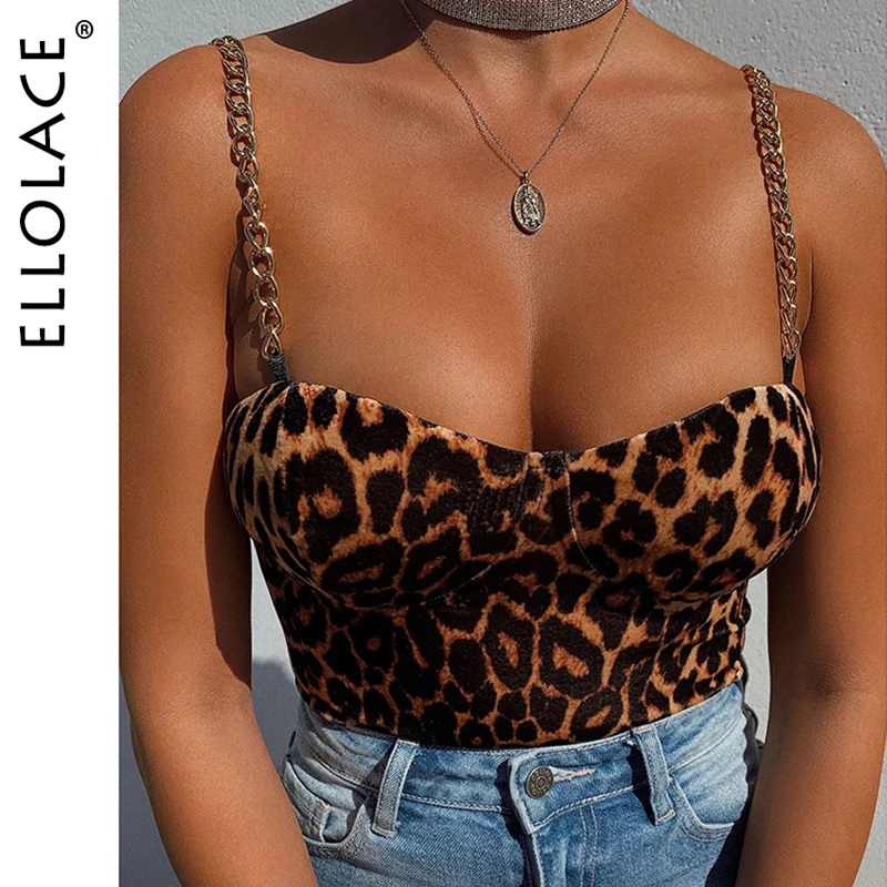 Ellolace Sexy Leopard Bodysuit Women Body Bodycon Rompers Female Bodys Fitness Overalls Slim Short Jumpsuit 2020 New Wholesale Ellolace Sexy Leopard Bodysuit Women Body Bodycon Rompers Female Bodys Fitness Overalls Slim Short Jumpsuit 2020 New Wholesale