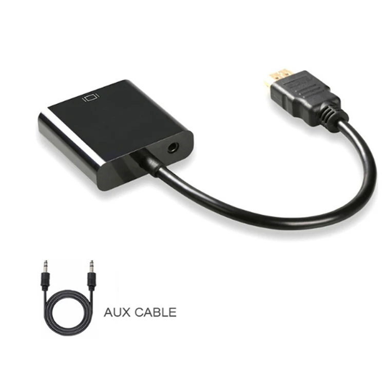 1080p HDMI в VGA адаптер конвертер «Папа-мама» кабель с аудио выходом цифро-аналоговый для ноутбук с HDTV PC PS4