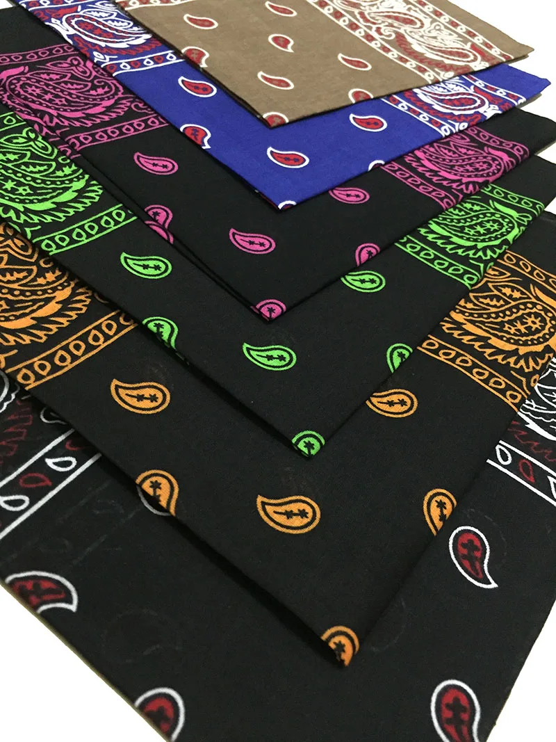 Gradient Color Hip hop Cotton Bandana Scarf Square Headband 55cm*55cm For Women/Men/Boys/Girls cycling bandana,bandana headscarf,cotton bandana,camouflage bandana,motorcycle bandana,multifunctional bandana,bandana neck cover