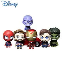 

2.5 Inch Disney Marvel Avengers Doctor Strange Hand-made Model Spider-Man Q Version Doll Children's Birthday Gift