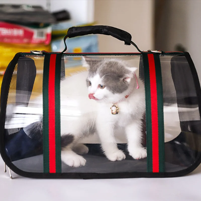 Fashion Pet Carrier for Cats Dog Breathable Folding Cage Collapsible Crate Handbag Plastic Carrying Shoulder Bags Pets Supplies Fashion Pet Carrier for Cats Dog Breathable Folding Cage Collapsible Crate Handbag Plastic Carrying Shoulder Bags Pets Supplies