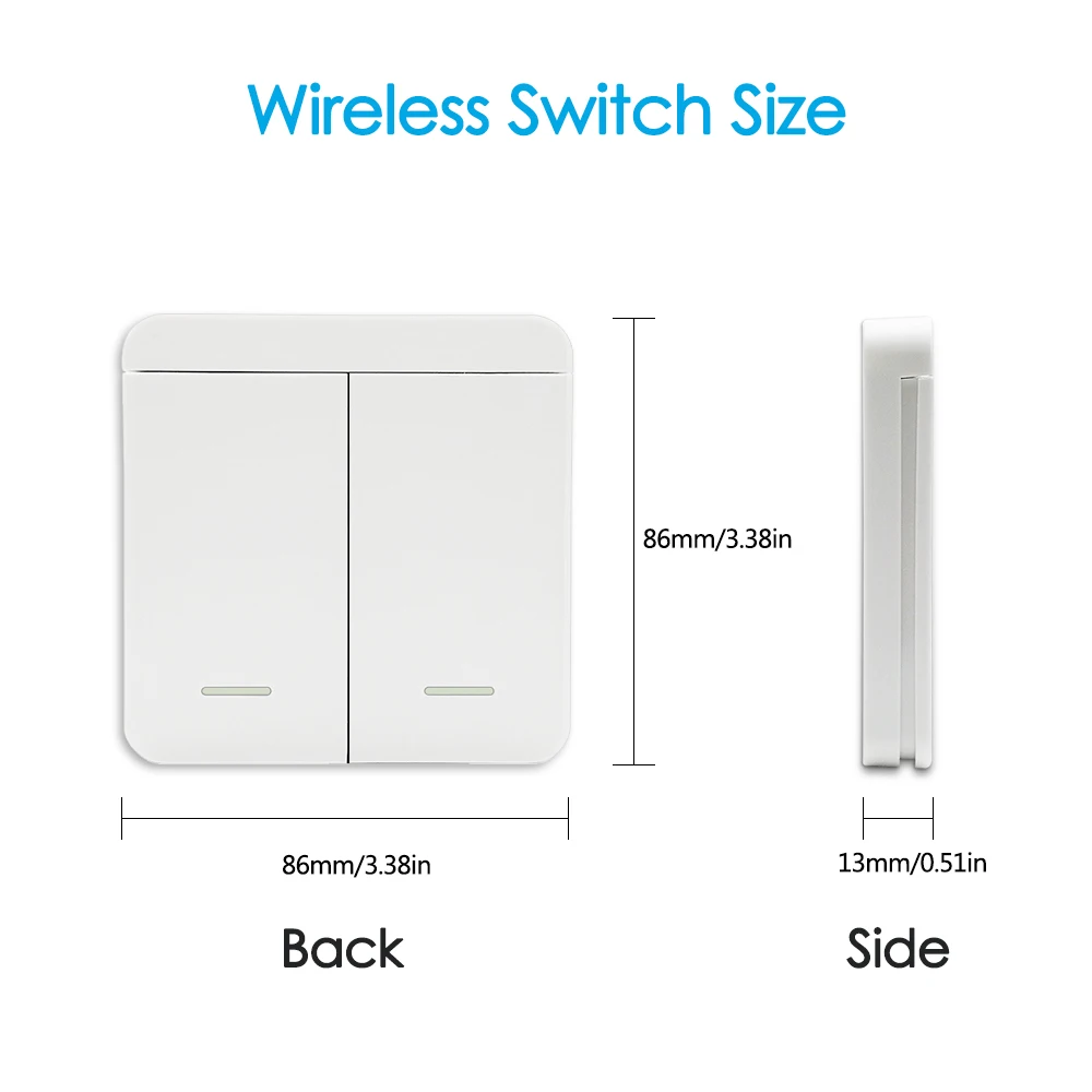 2 банда беспроводной переключатель, работает с релейным приемником или вилкой
