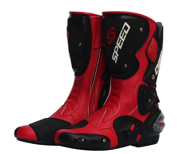 original outdoor motorbike leather boots motorcycle boots Racing Boots riding waterproof windproof 3 colors