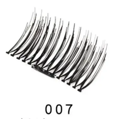 Single 007 3D Магнитные ресницы норковые ресницы полная полоса ресницы Накладные ресницы с пинцетом двойной магнит Поддельные ресницы - Цвет: Single 007