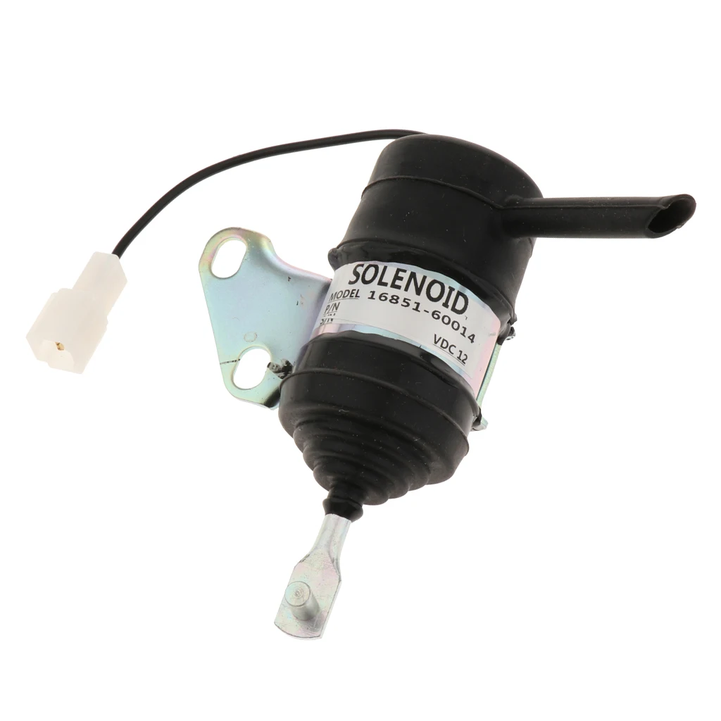Great Fuel Shut Off Solenoid For Kubota Tractor Excavator RTV 16851-60014