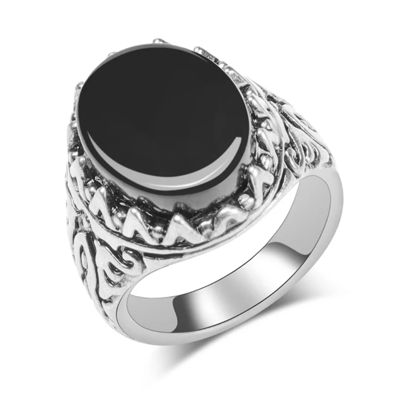 Wbmda-Vintage-Black-Stone-Ring-For-Man-Women-Fashion-Antique-Silver-Big-Ring-Jewelry-Valentine-s