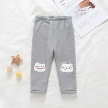 Леггинсы для девочек; детская одежда; леггинсы; сезон осень-зима; плотные теплые повседневные брюки с рисунком; Новинка года