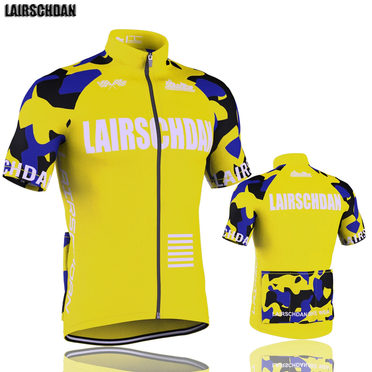 LairschDan 2021 ropa de ciclismo hombre камуфляжная желтая велосипедная Джерси летняя с коротким