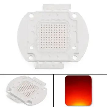 

Areyourshop 1Pcs 100W LED Red 620nm-625nm Bright Integrated Chip High Power Bulb Floodlight