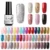 LILYCUTE 7 мл УФ Гель Лак Для Ногтей Блеск Розовый Цвет Серии Soak Off Nail Art Гель Лак Лак Дизайн