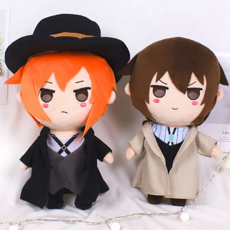30cm Bungou Stray Dogs Figure Plush Toy Anime Dazai Chuuya Nakajima Atsushi Figures Plush Stuffed Doll Toys Free Shipping Movies Tv Aliexpress