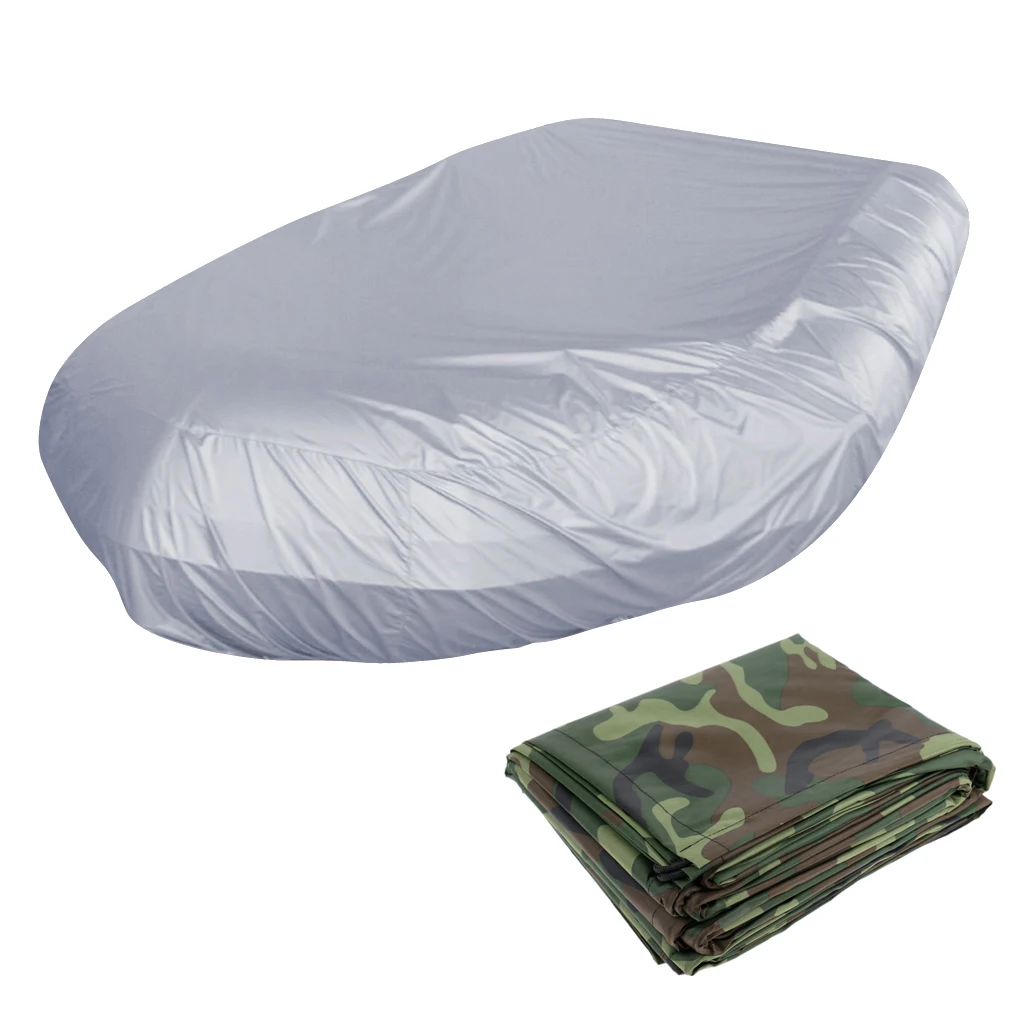Heavy Duty 420D 2.3-4.7m/7.5-15.4ft Inflatable RIB Boat/Dinghy/Tender/Kayak Cover Waterproof UV Protection Storage 