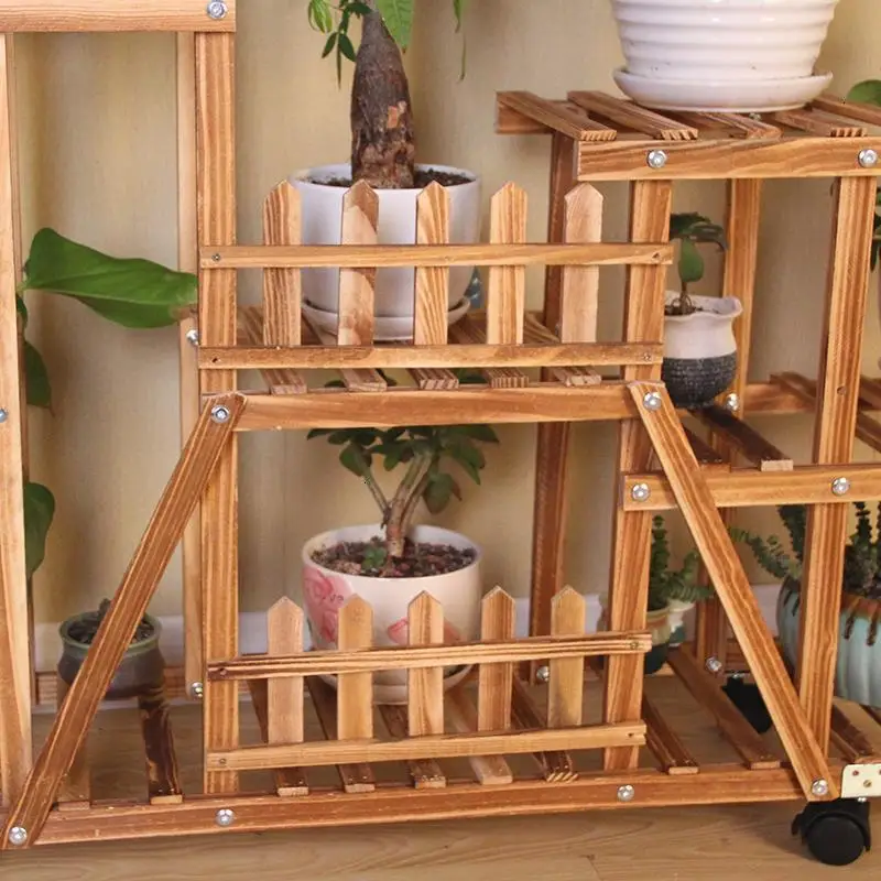 Для Repisa Para Plantas Wood Varanda Terraza Etagere Pour Plante Balcony Stojak Na Kwiaty полка напольная Цветочная