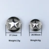 DIY Leather Craft Hardware  Texas Star Concho Antique Silver Finish #601709S-30/38 Clothes Accessories 1
