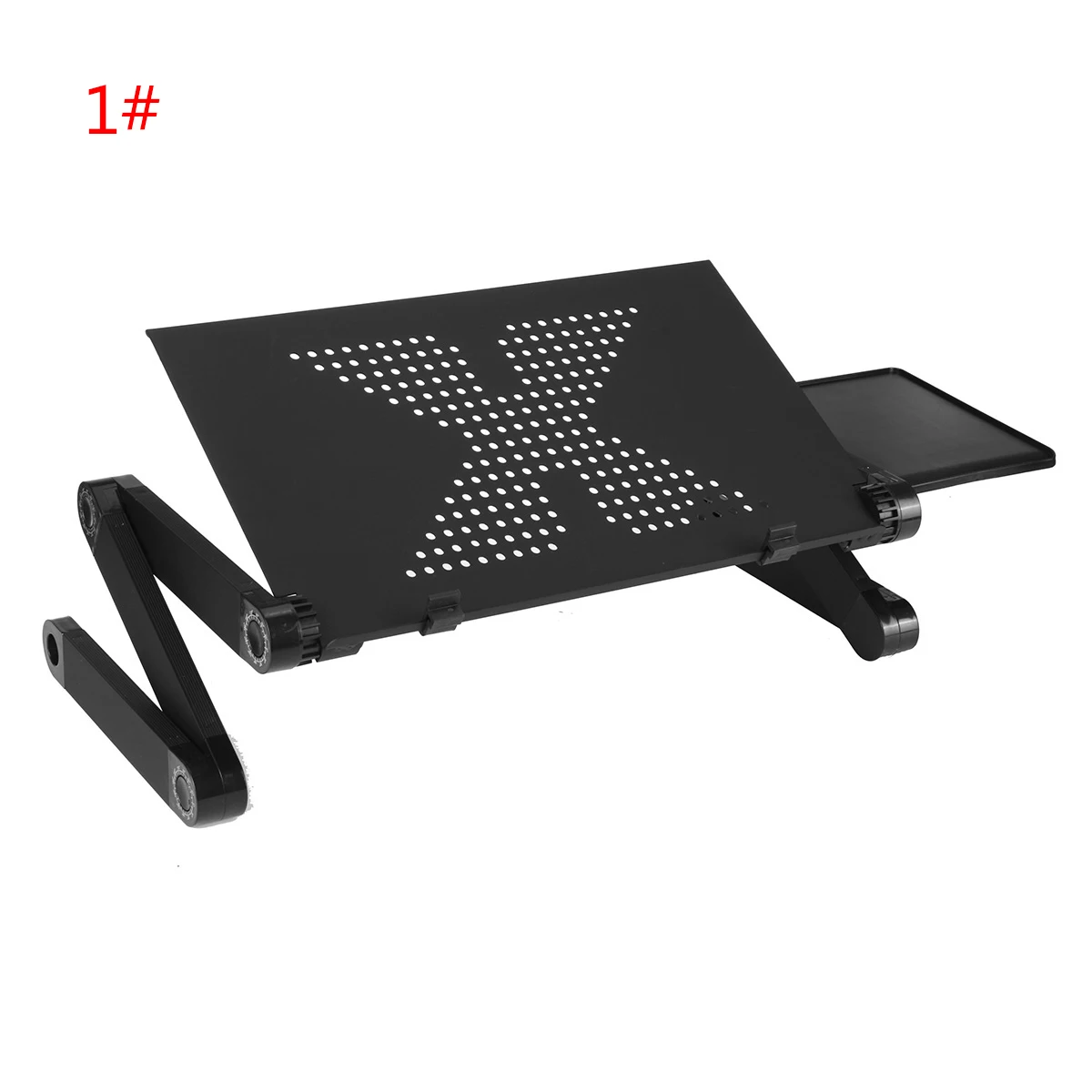 Aluminum Laptop Folding Table Computer Desk Stand for Bed 360 Degree Rotation MultiFunctional Portable Table 54*27*4.6cm 