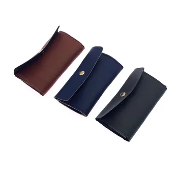 

High Quality PU Leather Portable PVC Mask Clips Disposable Face Mask Storage Case Container Foldable Recycling Mask Holder