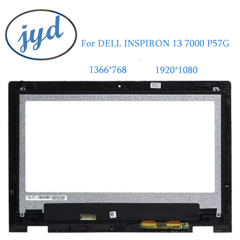 Для Dell Inspiron 13 7000 P57G сенсорный экран стеклянная панель дигитайзер в сборе + рамка |