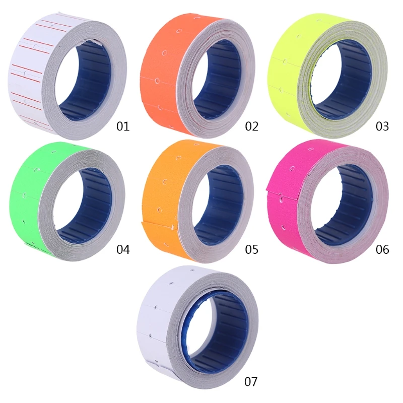 10 Rolls Price Tag Label Sticker Rolls for Pricing Label for Gun MX5500 Shop Price Gun Labeler Sticker
