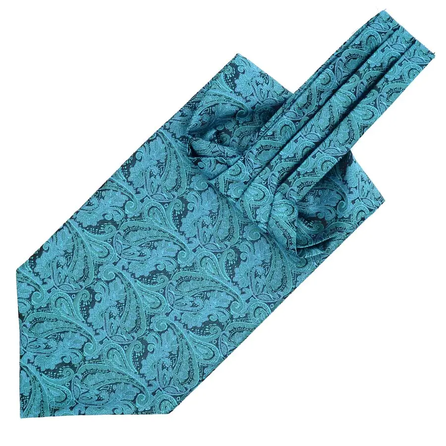LJ07 20C завод различные Цветочные Пейсли Мужской Шелковый шейный платок Аскот галстук самозавязывающийся жаккардовый тканый галстук для галстуки для свадебной вечеринки подарок - Цвет: LJ07 10