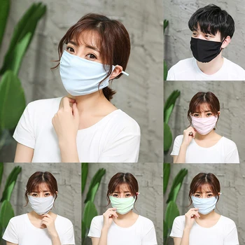 

Unisex Sunscreen Ice Silk Mask Protection Windproof Anti-Dust fashion Mouth Face Masks