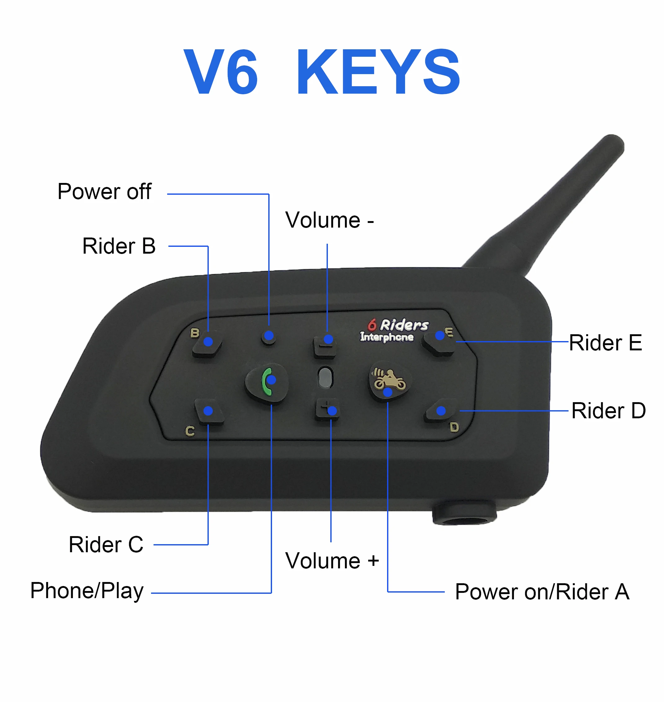 2 шт. V6 домофон мотоциклетный шлем гарнитура Bluetooth гарнитура 6 всадников 1200 м BT беспроводной Intercomunicadores Moto MP3