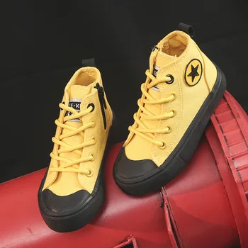 

2020 new children shoes fashion high boot sneakers girls sneakers boys sneakers canvas shoes size 25-38 #0303