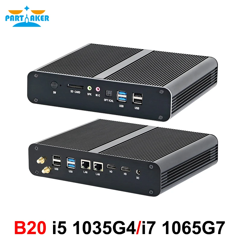 Partaker Mini Pc Intel Core I7 1065g7 I5 1035g4 2 Ram Slots Max 64gb Ddr4 Ram Gaming Desktop Computer 2 Hdmi2 0 2 Lan 8 Usb Mini Pc Aliexpress