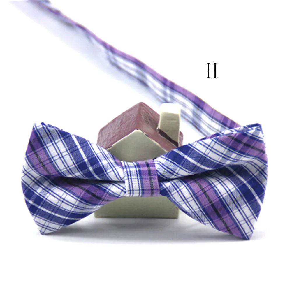 Новые модные детские однотонные галстуки-бабочки для маленьких мальчиков, свадебные галстуки-бабочки, 14 цветов - Цвет: H